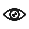 Eye icon, vision sign Ã¢â¬â for stock Royalty Free Stock Photo